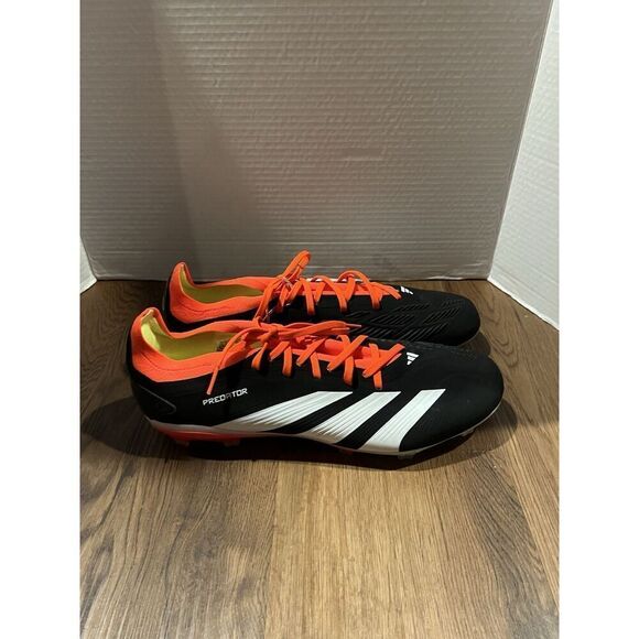 Adidas Predator Pro FG Boots US M11.5 W12.5 Black/White/Red IG7777 Football Lace main image 6